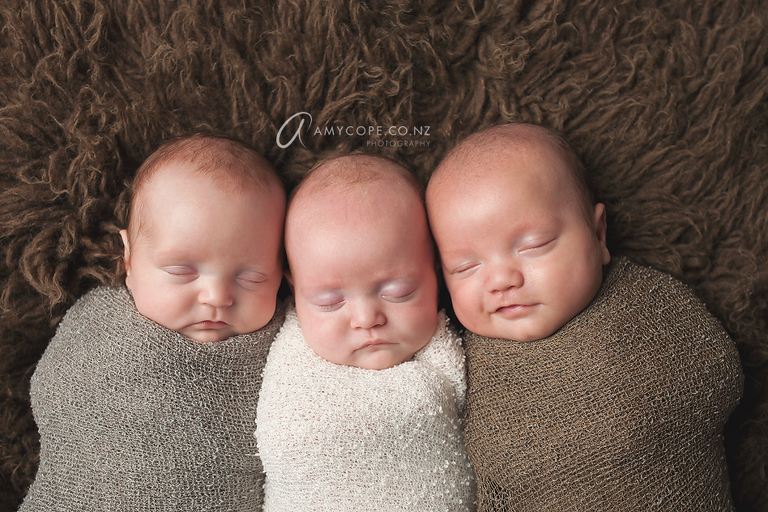 Triplet Newborn Photos » Amy Cope Photography